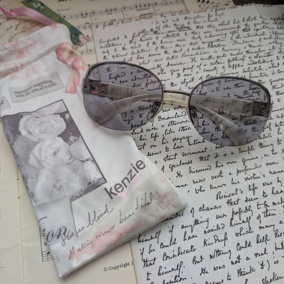 Kenzie Lexie Gray Silver Sunglasses - Picture 1 of 9